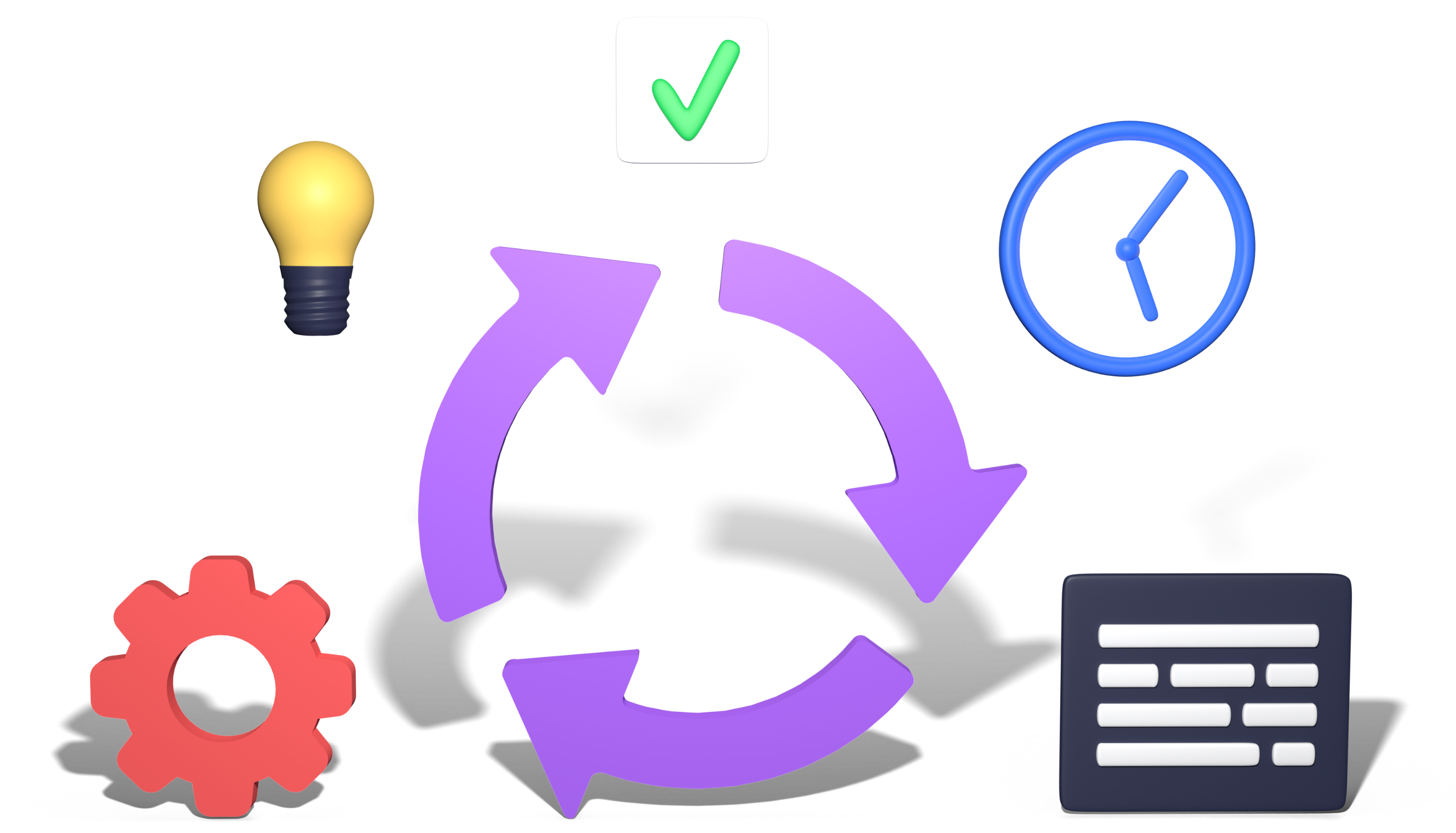 Illustration zu dem Thema Agile Umsetzung mit regelmäßigen Updates